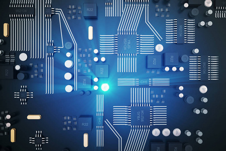 計(jì)算機(jī)處理器,多核 Cpu,白色背景上孤立